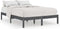 vidaXL - Bedframe - massief grenenhout - 200x200 cm - grijs