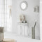 Decoratieve figuren Alexandra House Living Natuurlijk Glas Hout MDF Pauw 53 x 12 x 46 cm