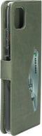 Mobiparts Galaxy A22 5G (2021) - Classic Wallet Case - Ruimte voor pasjes - Groen
