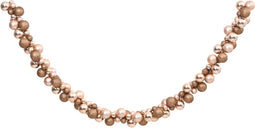 vidaXL - Kerstslinger - ballen - 175 - cm - polystyreen - roségoudkleurig