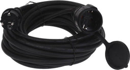 Verlengsnoer - 10 meter - IP44 Spatwaterdicht - Zwart