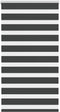 vidaXL - Zebra - rolgordijn - 80x150 - cm - stofbreedte - 75,9 - cm - zwart
