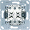 Jung 509 U Dubbele wisselschakelaar Inzetstuk LS 990, AS 500, CD 500, LS design, LS plus, FD design, A 500, A plus, A c