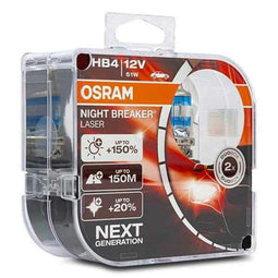 Osram Night Breaker Laser Halogeen lampen - HB4 (9006) - 12V/51W - set à 2 stuks