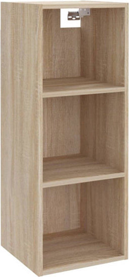 vidaXL Wandkast - 34,5x32,5x90 cm - bewerkt hout - sonoma eiken