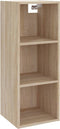 vidaXL Wandkast - 34,5x32,5x90 cm - bewerkt hout - sonoma eiken