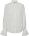 Pieces Pcanna Ls Shirt D2d - Blouse - Maat M - Cloud Dancer