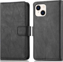 iMoshion Hoesje Geschikt voor iPhone 14 Hoesje Met Pasjeshouder - iMoshion Luxe Bookcase - Zwart