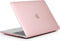 Lunso Geschikt voor MacBook Pro 15 inch (2012-2015) cover hoes - case - Glanzend Lichtroze