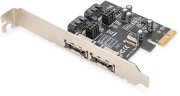 Digitus DS-30105 - HDD/SSD Controller - PCI Express - 2x eSATA 2x SATA (data) (2 stuks)