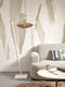 GOOD&MOJO Vloerlamp Tanami - Bamboe Wit/Rotan - 78x55x176cm - Modern - Staande lampen voor Woonkamer - Slaapkamer