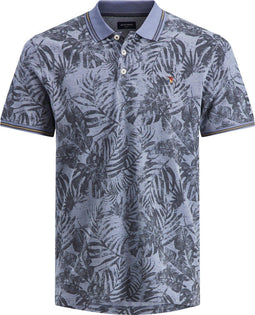 JACK&JONES PLUS JPRBLUWIN LIGHT LEO AOP POLO PS - Heren Poloshirt - Gebloemde all over print - EU4XL