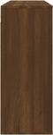 vidaXL - Wandkast - 80x33x80 - cm - bewerkt - hout - bruin - eikenkleur
