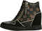 Guess Nangy - Hoge sneakers - Imitatieleer - Bruin/Zwart - Maat 37