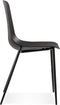 Alterego Feliz - Designer Stoel - Zwarte Binnen- & Buitenstoel - 52.5x48x88cm