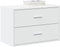vidaXL - Kast - met - 2 - lades - 60x31x40 - cm - bewerkt - hout - wit