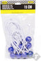 Elastiek met bal blauw - 12 delig - Spanelastiek - 15cm - Benson