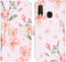 iMoshion Hoesje Geschikt voor Samsung Galaxy A20e Hoesje Met Pasjeshouder - iMoshion Design Softcase Bookcase - Wit / Roze / Blossom Watercolor
