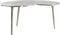 Light & Living Organische Bijzettafel Linos - 80 x 60cm - Nikkel
