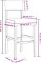 vidaXL - Barstoelen - 2 - st - massief - rubberhout - en - kunstleer