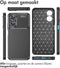 iMoshion Hoesje Geschikt voor Oppo A17 Hoesje Siliconen - iMoshion Carbon Softcase Backcover - Zwart