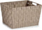 Kast/badkamer opbergmandjes - beige - 35 x 25 x 20 cm - 10 liter - opbergmandjes