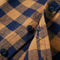 vidaXL - Kinderoverhemd - geruit - 92 - cognackleurig - en - blauw