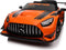 Elektrische kinderauto - oranje - Mercedes AMG GT3 - draaibaar stuur - veiligheidsgordels