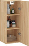 vidaXL - Hangkast - 34,5x34x90 - cm - sonoma - eikenkleurig