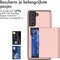 iMoshion Hoesje Geschikt voor Samsung Galaxy S21 FE Hoesje - Ruimte voor 2 pasjes - iMoshion Backcover met pasjeshouder - Rosé Goud
