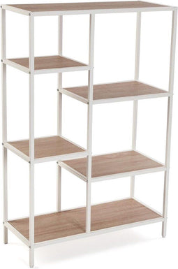 Planken Versa Cedric Wit PVC Metaal Hout MDF 70 x 109 x 30 cm