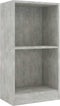vidaXL Boekenkast 40x24x75 cm spaanplaat betongrijs