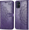 iMoshion Hoesje Geschikt voor Samsung Galaxy M51 Hoesje Met Pasjeshouder - iMoshion Mandala Bookcase - Paars