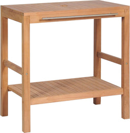 vidaXL - Badkamer - wastafelkast - 74x45x75 - cm - massief - teakhout