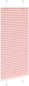 vidaXL - Plissé - rolgordijn - 55x100 - cm - stofbreedte - 54,4 - cm - polyester - roze