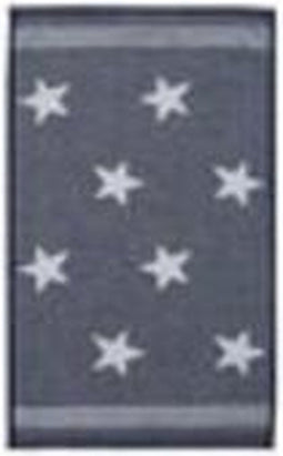 Seahorse Stardust gastendoek - blauw - 30 x 50 cm