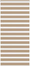 vidaXL - Zebra - Blind - 105x230 - cm - stofbreedte - 100,9 - cm - polyester - zandbruin