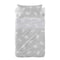 Happy Friday Sheet set 2 pieces Clouds grey 120x180 cm (Cot bed) Grey