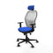 Piqueras y Crespo 1D036G2 - Bureaustoel - Hoofdsteun - Blauw