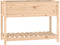 vidaXL - Plantenbak - met - schap - 111,5x54x81 - cm - massief - grenenhout