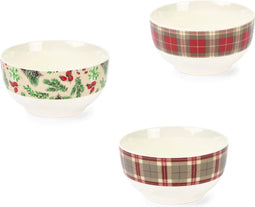 Schaaltjes NEW BONE tartan - set van 3 - 150 ML - Nuvole di Stoffa