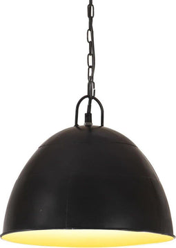 vidaXL Hanglamp industrieel vintage rond 25 W E27 31 cm zwart