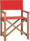 vidaXL - Regisseursstoelen - inklapbaar - 2 - st - massief - teakhout - rood