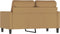 vidaXL - Tweezitsbank - 120 - cm - fluweel - bruin