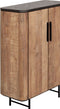 DTP Home Cupboard Soho low, 2 doors,130x90x40 cm, recyceld teakwood and mortex