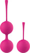 Duo Set Vagina Ballen met Roterende Binnenballen - Roze