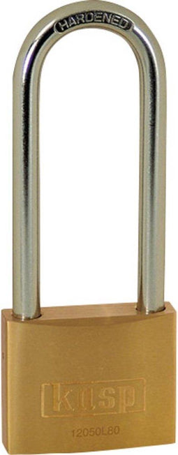 Kasp K12050L80D Hangslot 50 mm Goud-geel Sleutelslot