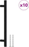 vidaXL - Handvatten - 10 - st - 160 - mm - roestvrij - staal - zwart