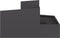 vidaXL - Plantenbak - Zwart - 80x80x50 - cm - Koudgewalst - Staal