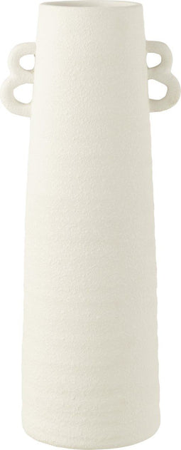 J-Line Vaas Kegel - keramiek - wit - large - 55 cm hoog